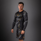 Рашгард - Venum Matupa Long Sleeve Rashguard - Black/Grey/Gold​